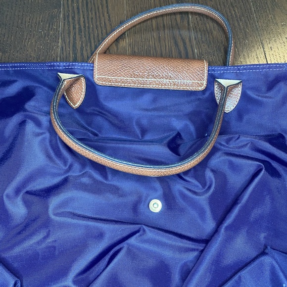 Purple Longchamp Open Le Pilage Tote - Picture 7 of 7